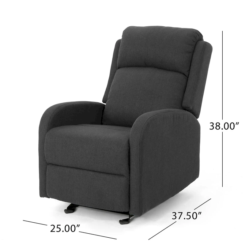 Alouette Fabric Rocking Recliner by Christopher Knight Home