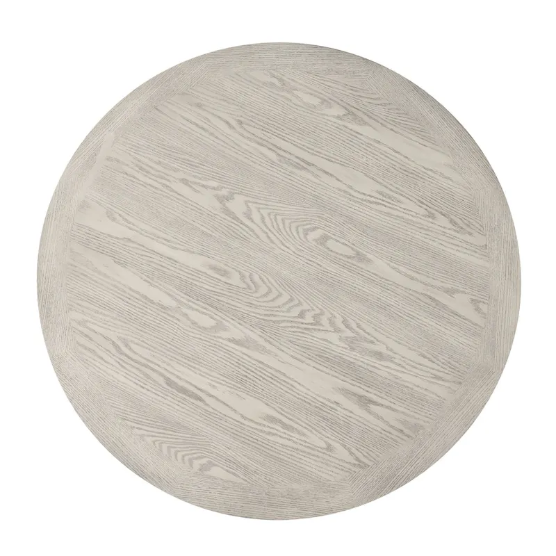 Roundhill Furniture Gates Round Dining Table, Gray