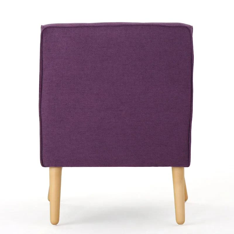 Upholstered Button-Tufted Accent Chair with Iron Hairpin Legs