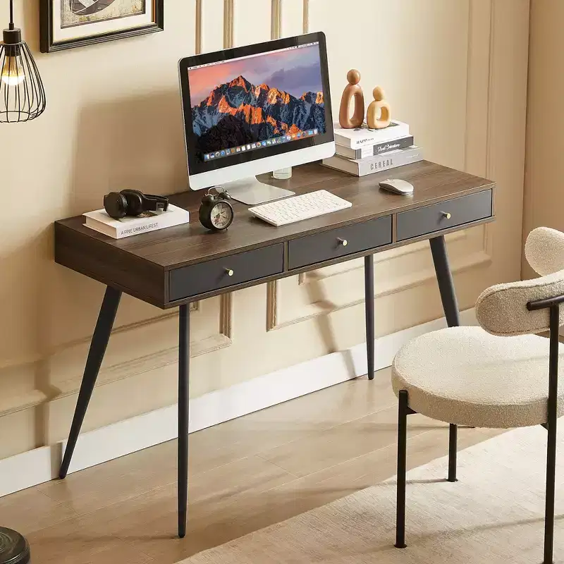 GDFStudio Webster Modern 47.24 Multifunctional Office Computer Desk with 3 Drawer