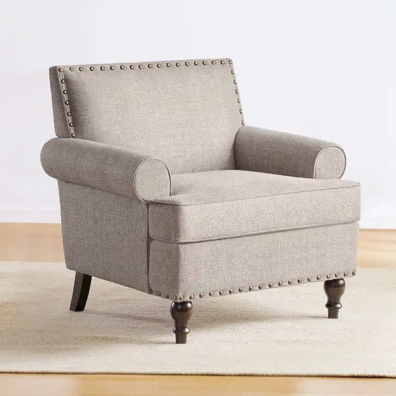Huimo Modern Nailhead Accent Chair Arm Chairs Set of 2