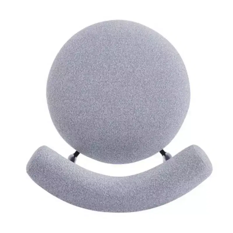 Bundle of Two White Fabric Dining Chairs Without Armrests