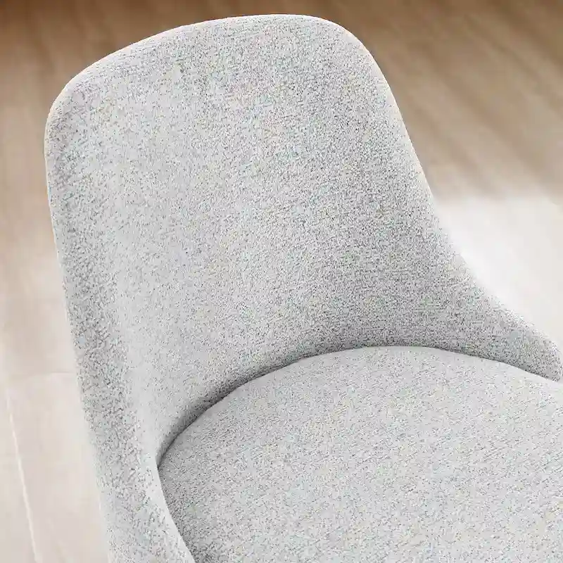 Set of 2 Upholstered Counter Height Swivel Barstool