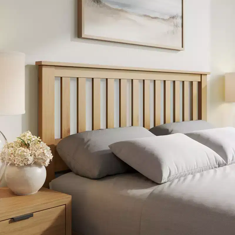 Mission Style Natural Headboard