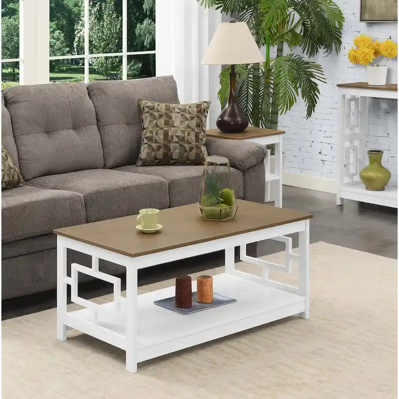 Convenience Concepts Town Square Coffee Table with Shelf