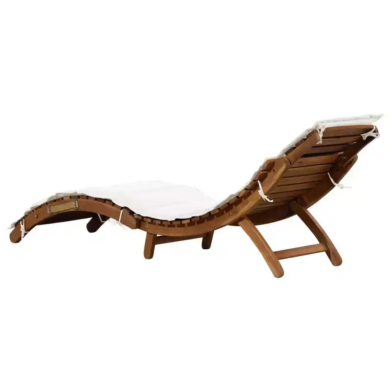 vidaXL Sun lounger21.65 x 72.44 x 25.20 in Solid Acacia Wood