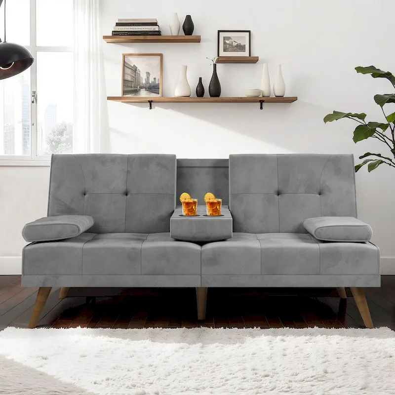 Futzca Futon Couch Sofa Bed, Small Sleeper Sofa Chair Loveseat