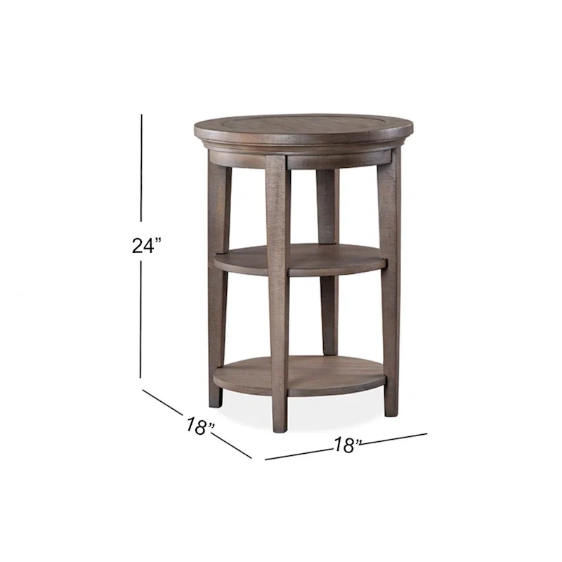 Round Accent End Table 18