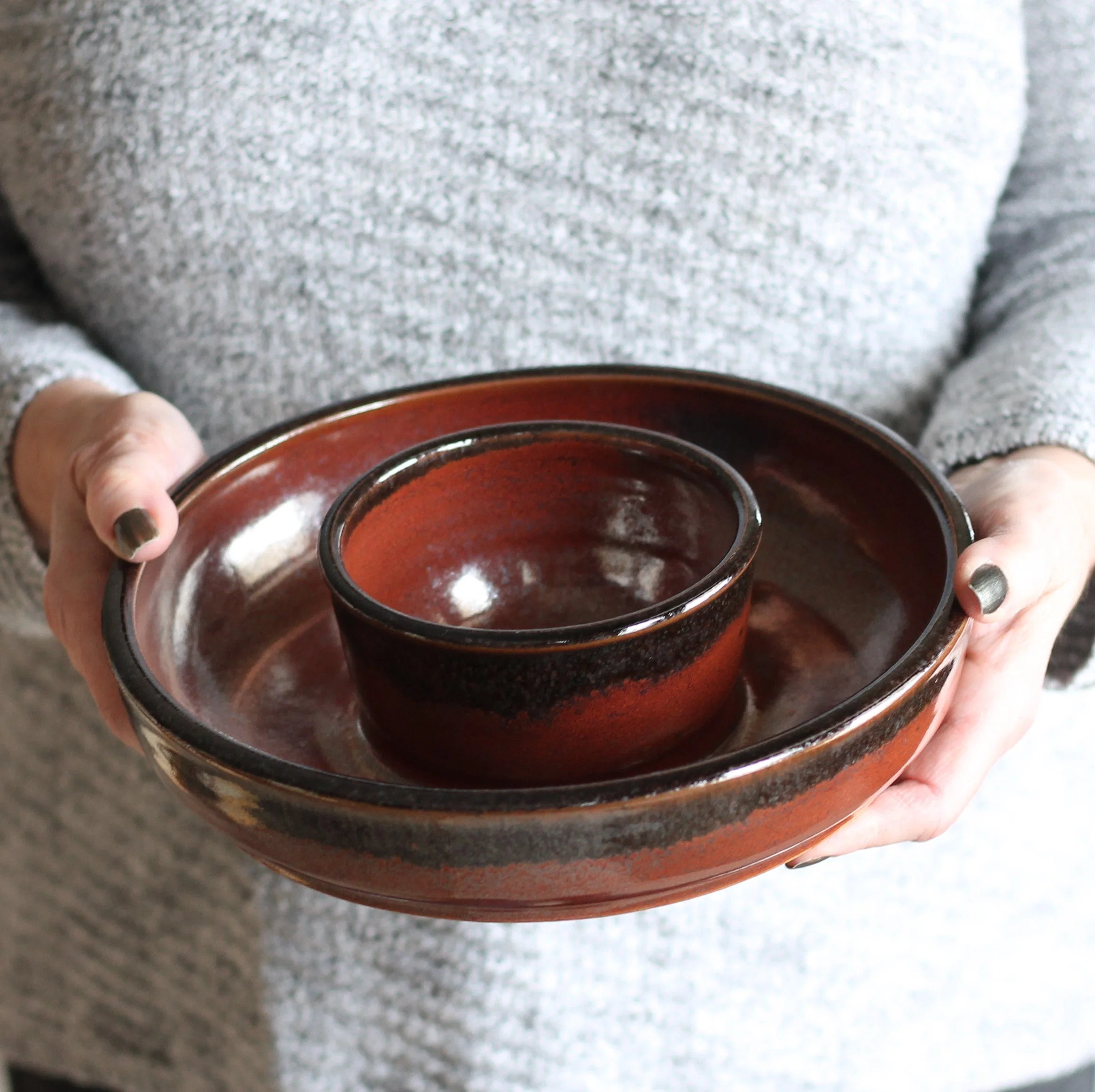 Handmade Small Chip n' Dip Bowl