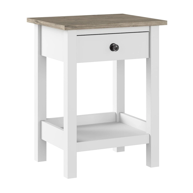 Bush Furniture Mayfield Farmhouse Living Room End Table.