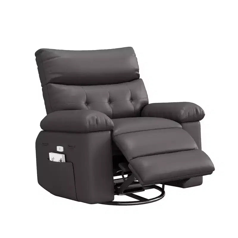 37.4 PU Leather Power Lift Recliner Chair, Adjustable Recliner, 1.5X Sponge Filling, Seat Width, Cup Holders, Ergonomic Single Sofa