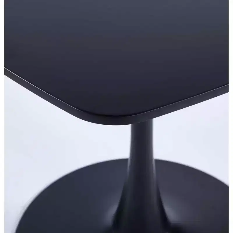 Uniquely Designed Dining Table with Metal Round Base - ModernLuxe