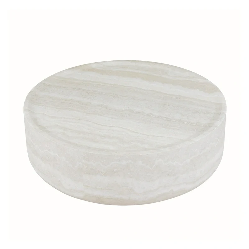 31.49 Round Faux MARS Pattern Coffee Tables No Need Assembly