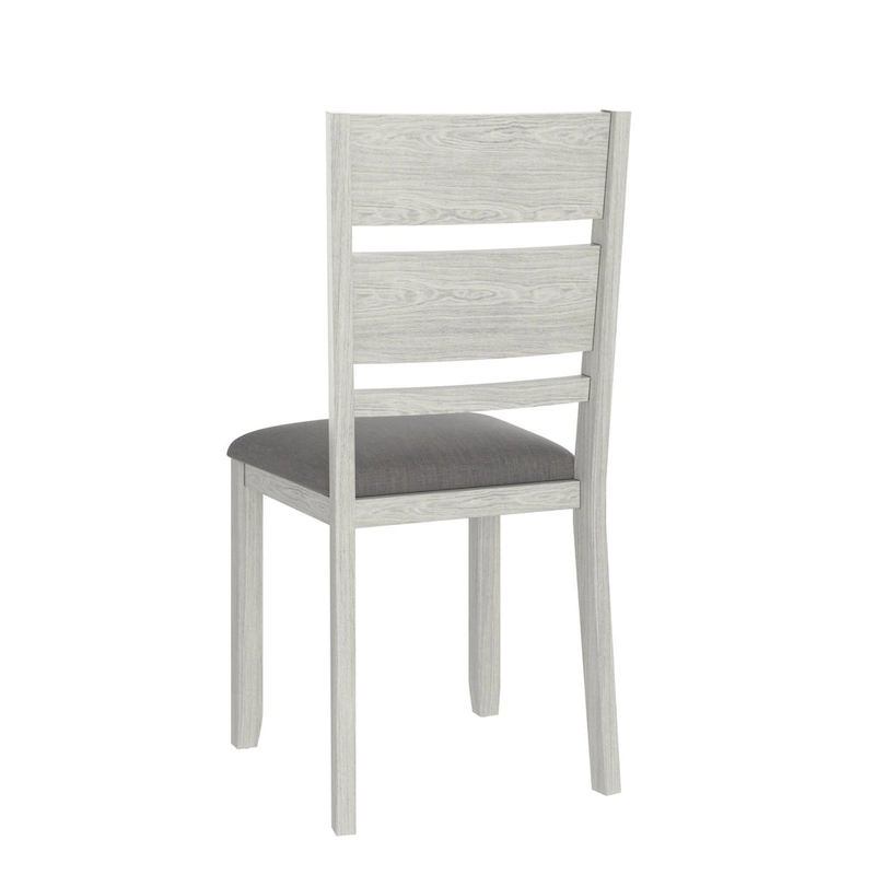 VECELO 7-Piece Dining Table Set, Thickened Solid Wood Rectangular Extendable Dining Table & 6 Solid Wood Dining Chairs