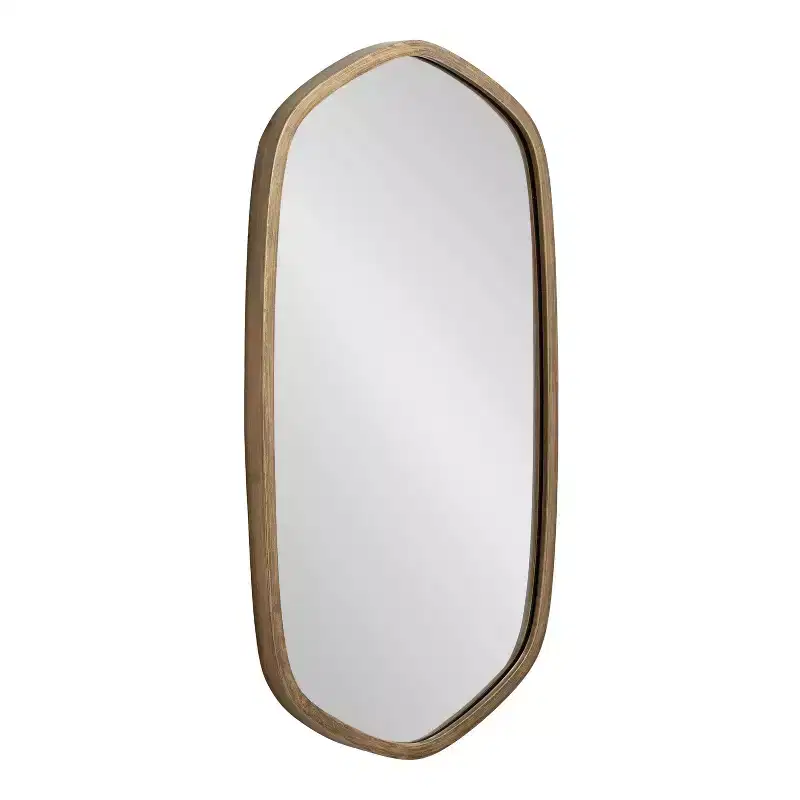 Kate & Laurel All Things Decor 20x36 McLean Hexagon Framed Wall Mirror