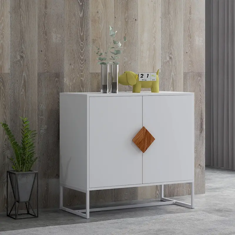 Square Handle Design Sideboard with Doors