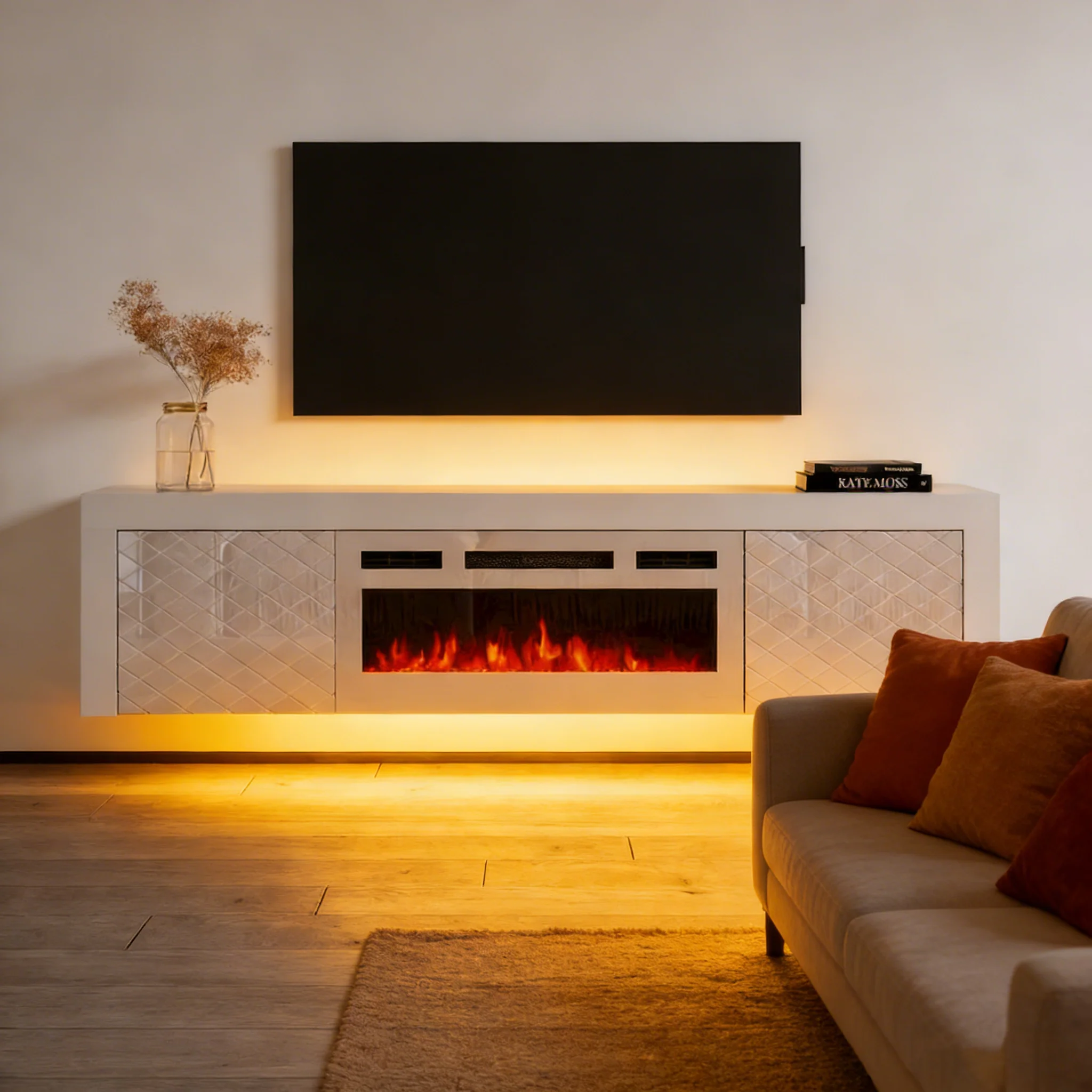 Electric Fireplace 71 TV Stand