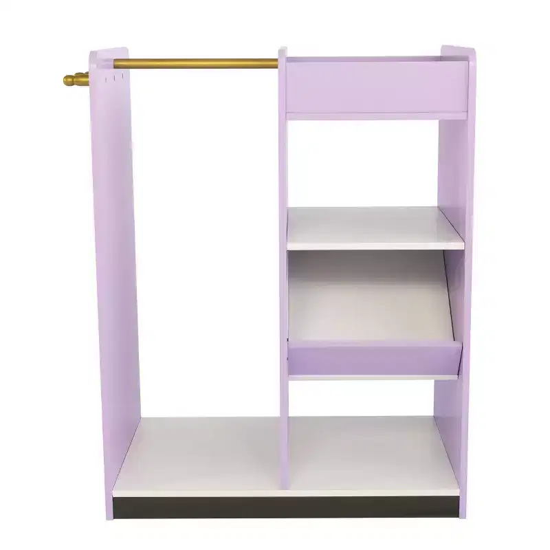 Humble Crew Kids' Dress Up Storage with Mirror Purple