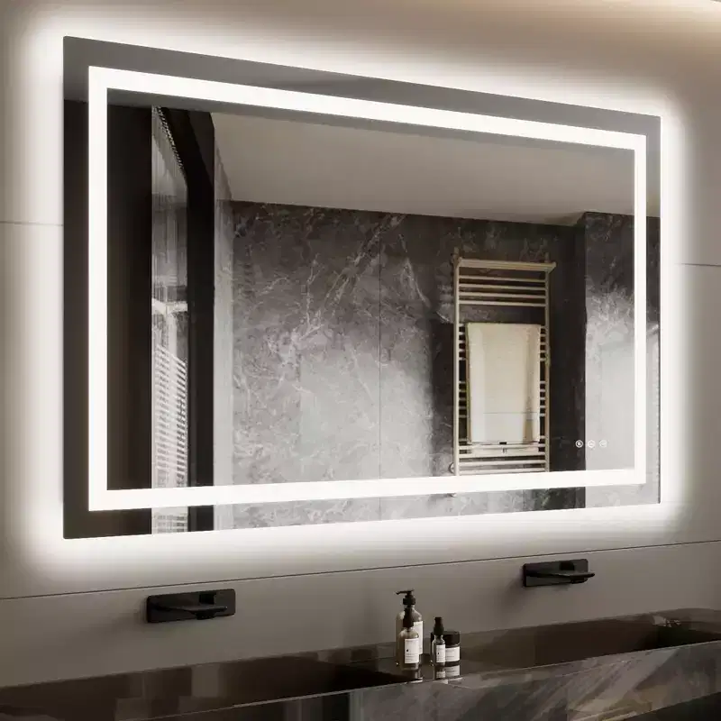 Bathroom Mirror , Anti-Fog Vanity Mirror with Dimmable Lights