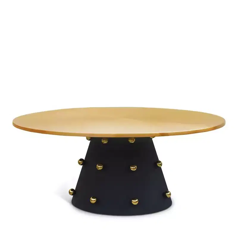 Meridian Furniture,Raven Black / Gold Coffee Table