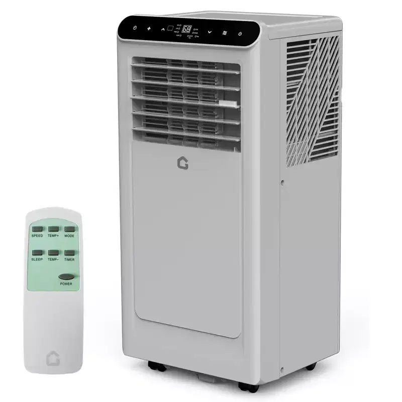 8,000 BTU Portable Air Conditioner, 4-In-1 Portable AC Units for Rooms with Fan, Dehumidifier, Cools Up to 350 Sq.Ft. Room Air Conditioner, Remote