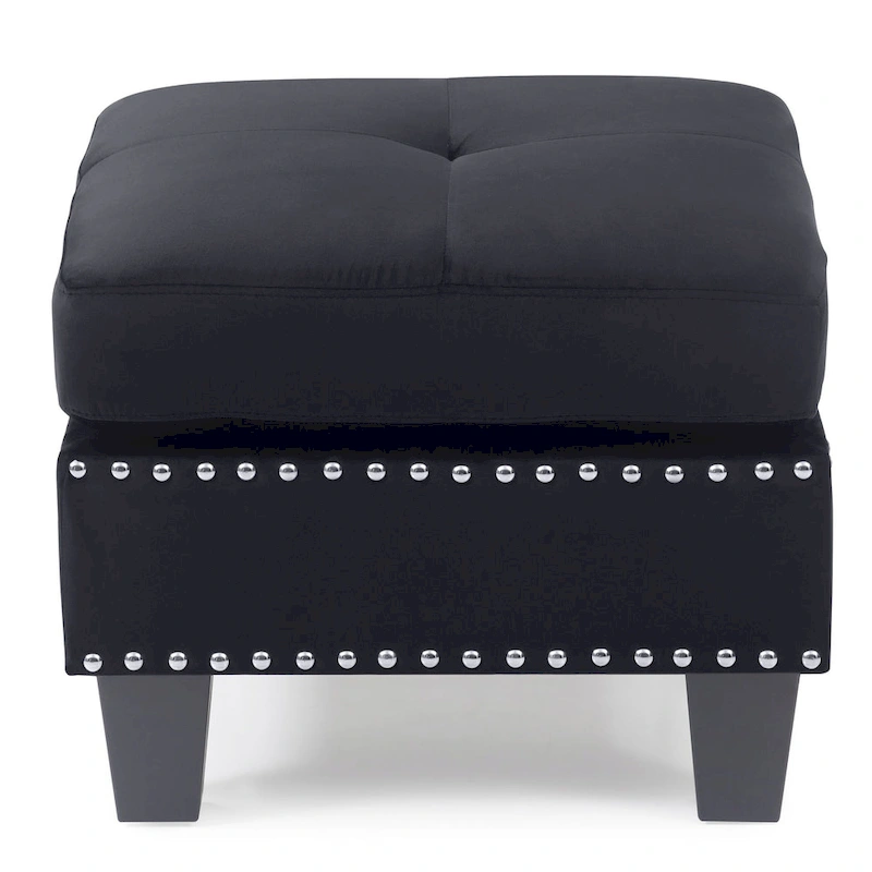 Copper Grove Meharrize Tufted Velvet Ottoman