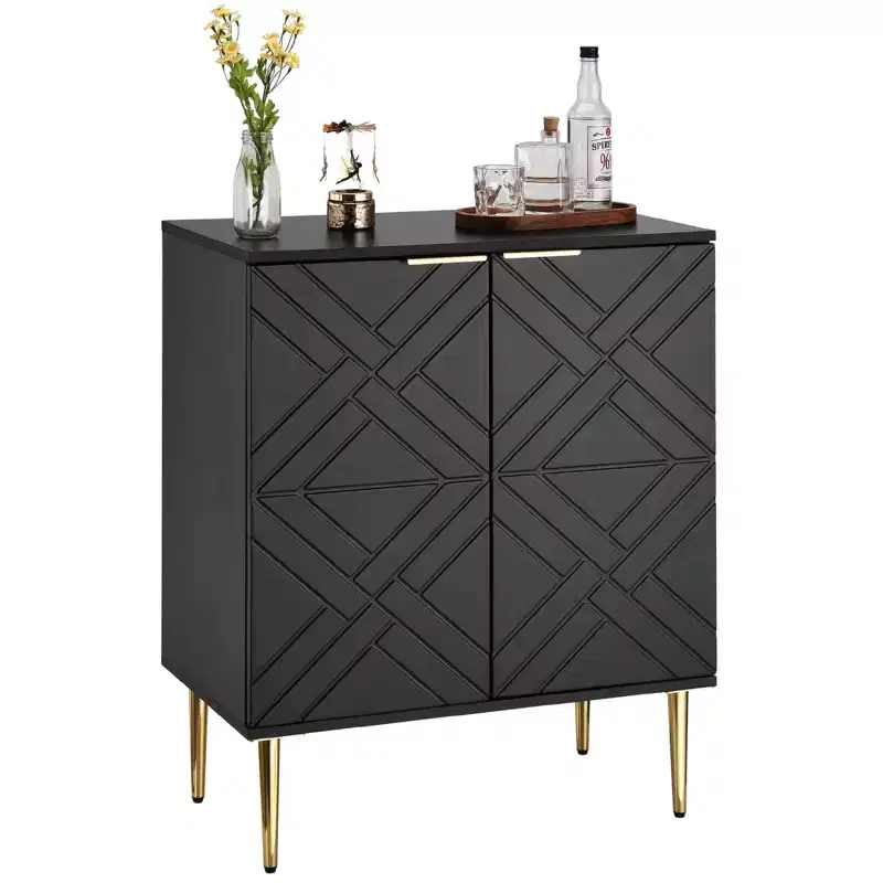 29 Sideboard Storage Cabinet  Modern Accent Buffet with 2 Doors (for Kitchen/Dining/Living Room)