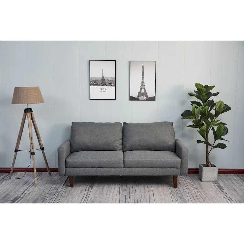 Adelaide 70 Linen Square Arm Sofa
