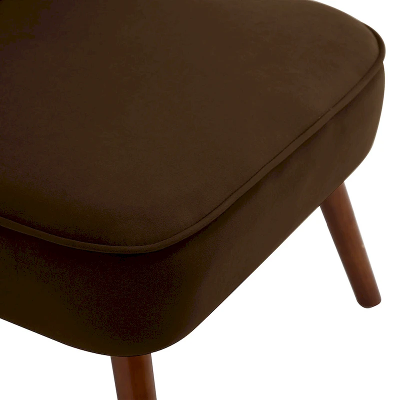 Tufted Velvet Accent Chair Upholstered Living Room Side Chair - 27.6 W x 28 D x 31.3 H