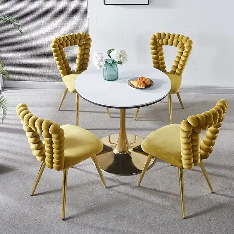 22.04 Accent Chairs with Iron Legs (Set of 2)