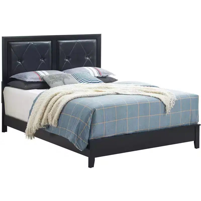 Passion Furniture Primo Upholstered Queen Panel Bed