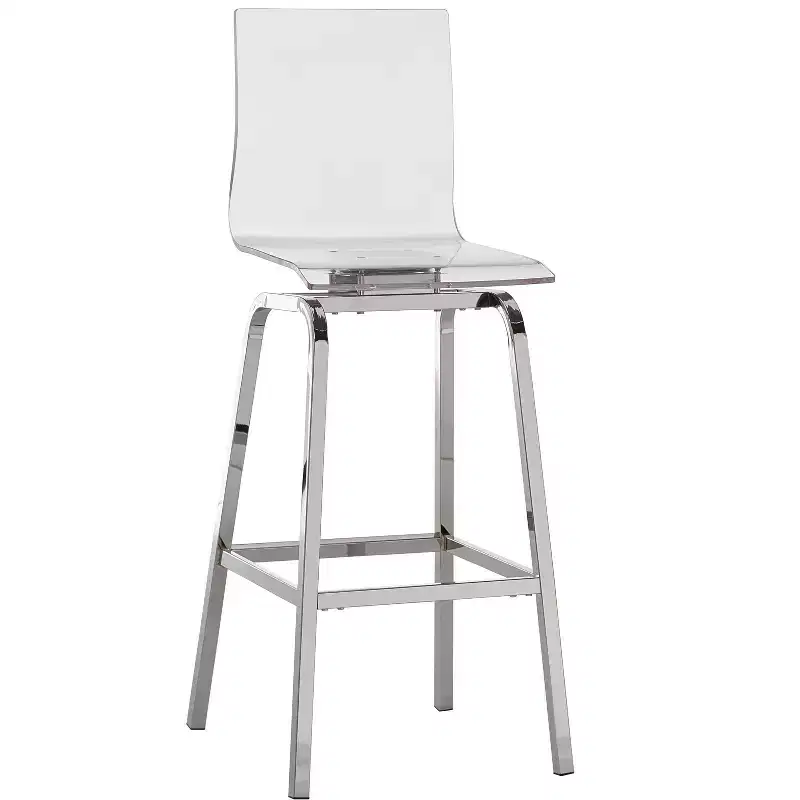 Alta Acrylic Swivel Counter and Bar Stools - Set of 2 - iNSPIRE Q