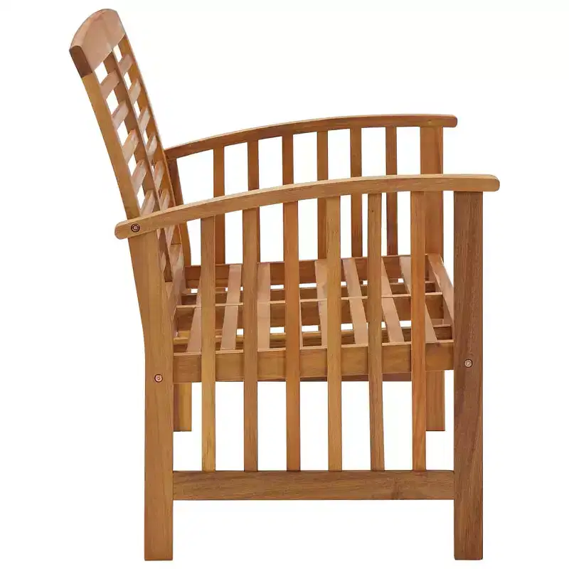 Garden Bench Natural Wood Solid Acacia Wood Medium Durable