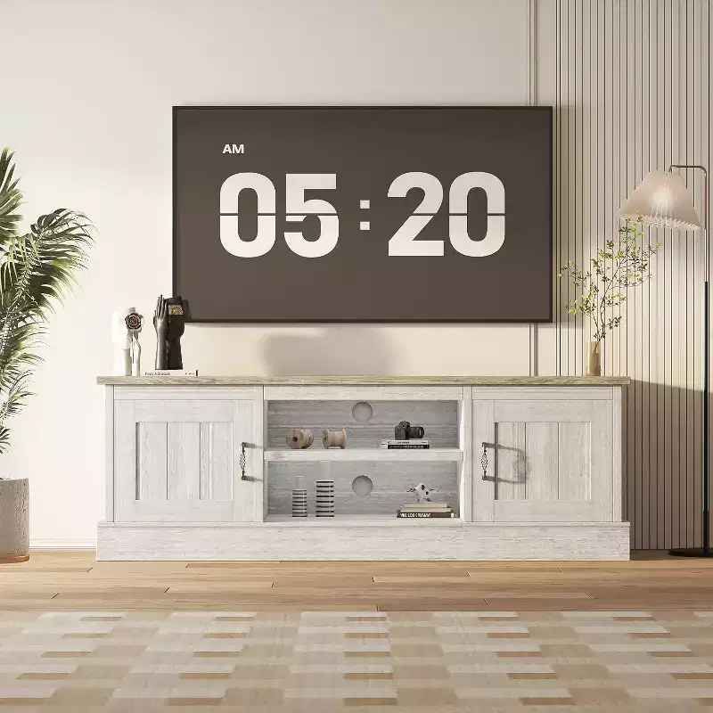 Media Console: Where Modern Entertainment Meets Rustic Warmth
