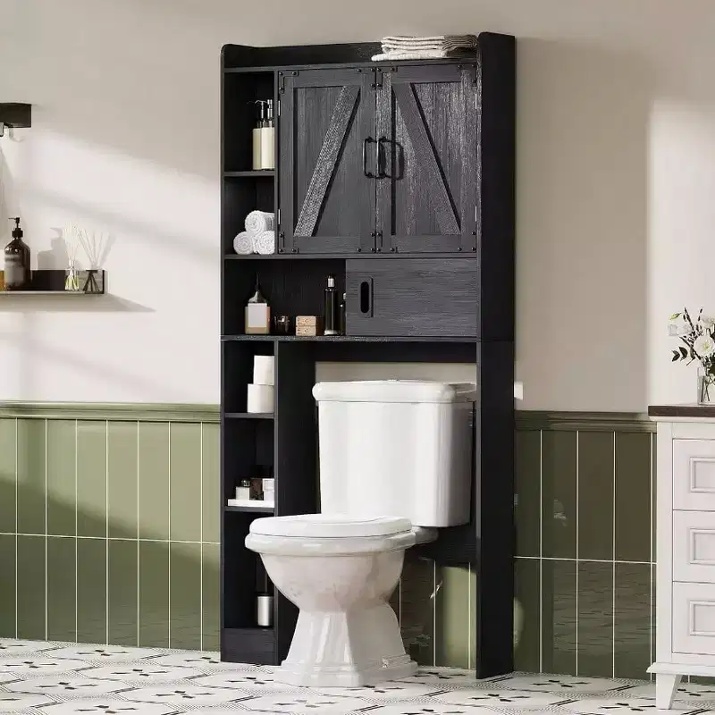 Over-Toilet Storage Cabinet with Sliding Door
