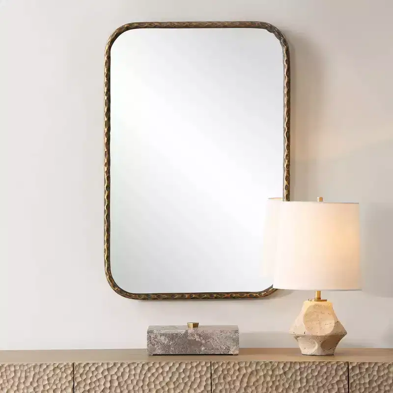Uttermost A Little Knotty Bronze 20 x 30 Rectangular Vanity Mirror