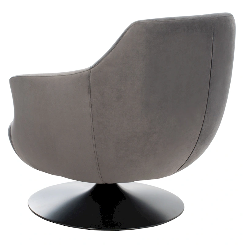 SAFAVIEH Couture Citine Velvet Swivel Accent Chair - 31.1 W x 32.3 L x 29.5 H - 31.1 W x 32.3 L x 29.5 H