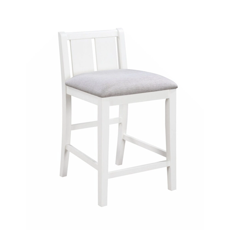 Graham 36 3-Piece Finish Small Space Counter Height Dining Table with Shelves and 2 Chairs