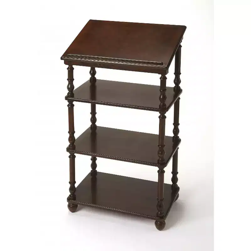 HomeRoots 24 Dark Brown Standing Desk