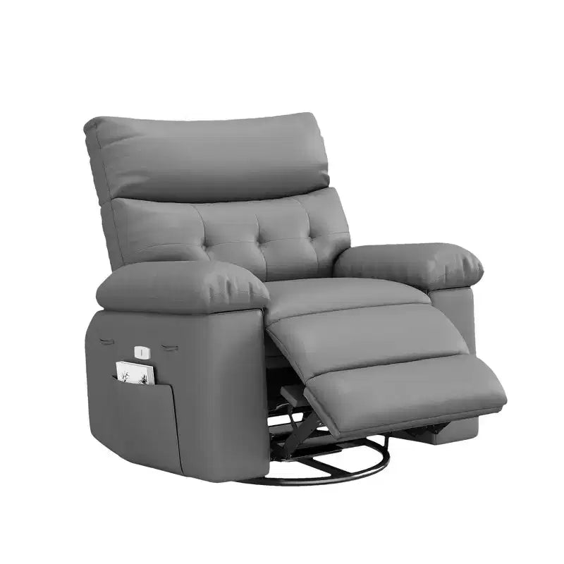 37.4 PU Leather Power Lift Recliner Chair, Adjustable Recliner, 1.5X Sponge Filling, Seat Width, Cup Holders, Ergonomic Single Sofa