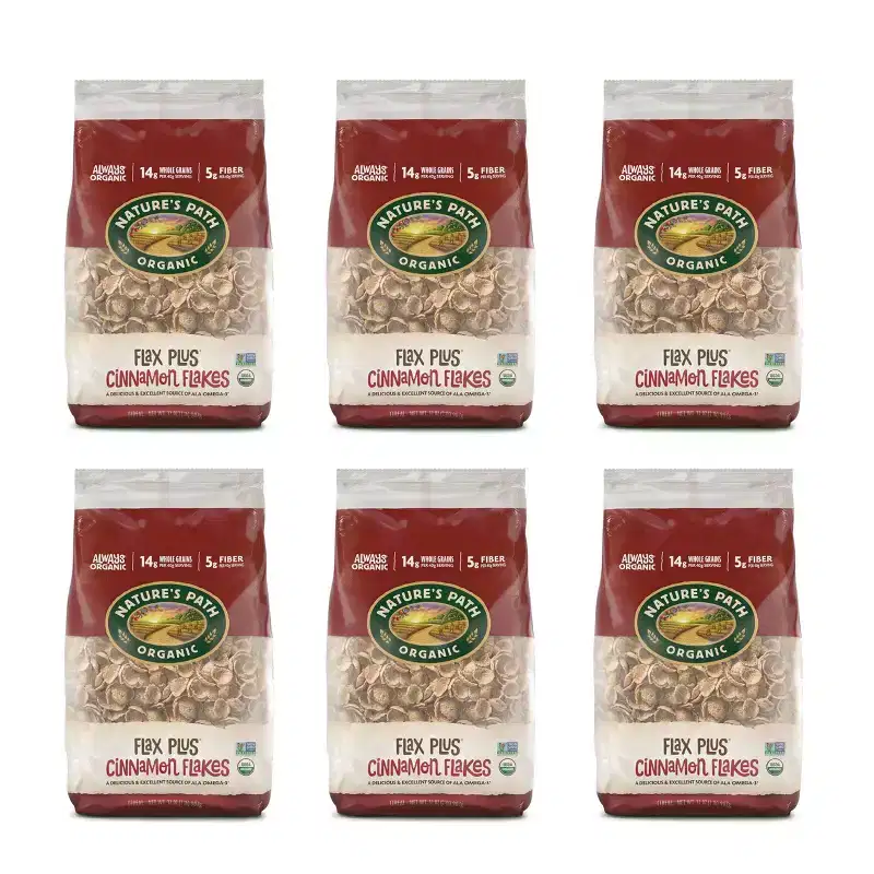 Nature's Path Organic Flax Plus Cinnamon Cereal 6pk/192oz