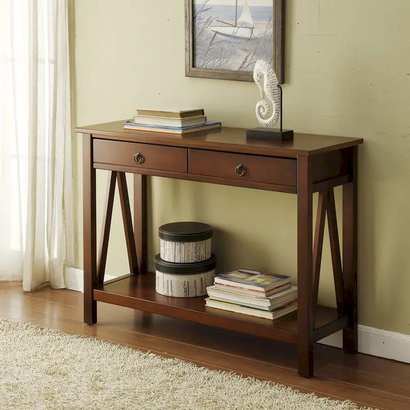 Antique Tobacco Console Table