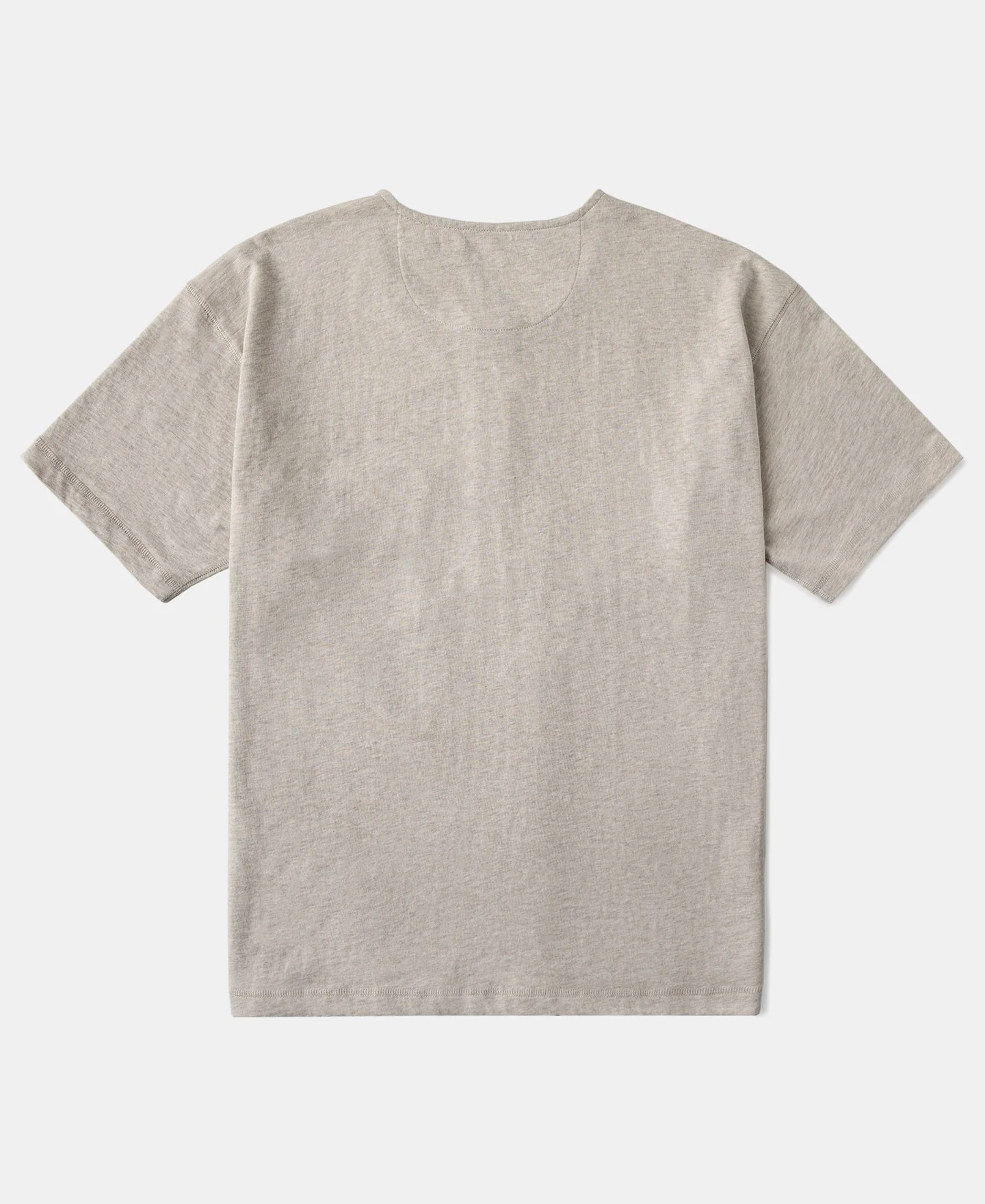 1940s Slub Cotton Henley Pocket T-Shirt - Oats