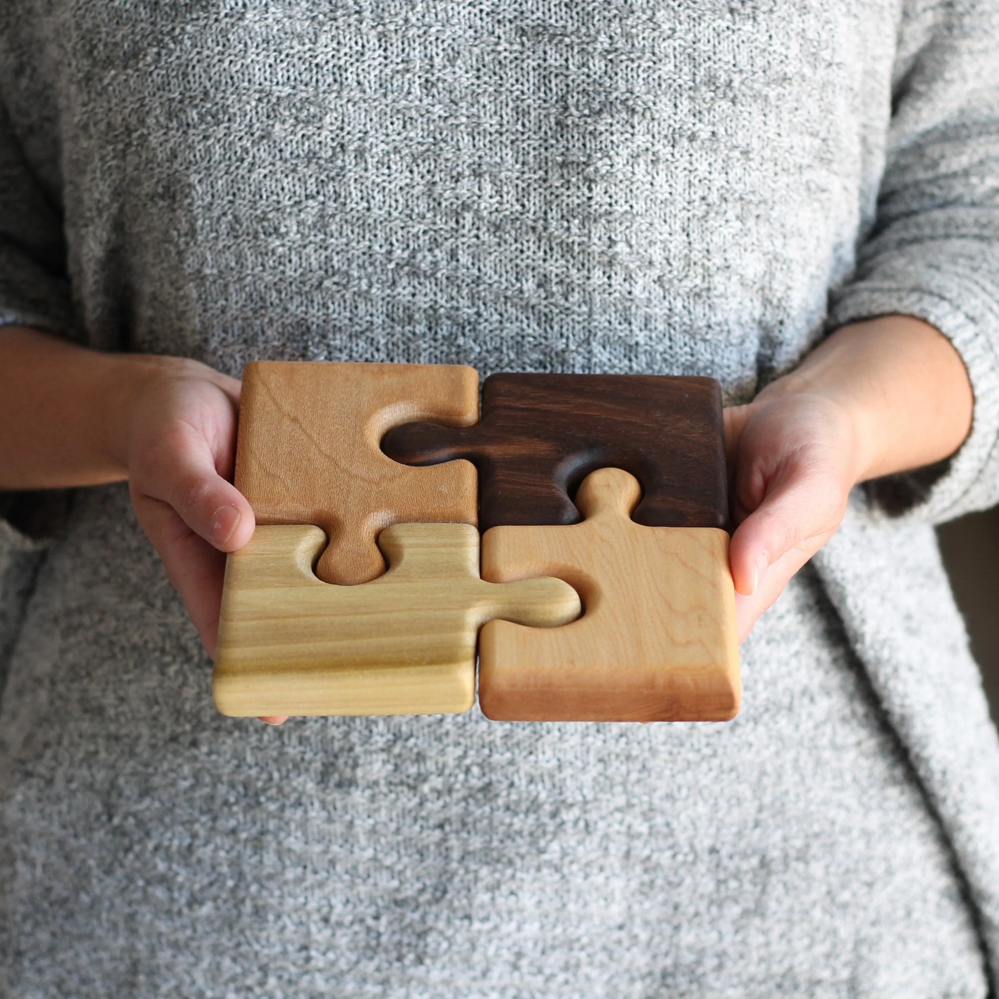 Handmade Wooden Puzzle Trivet