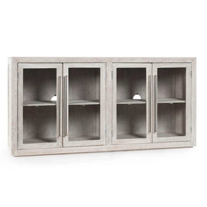 Classic Home Bradley Four Door Sideboard in Whitewash