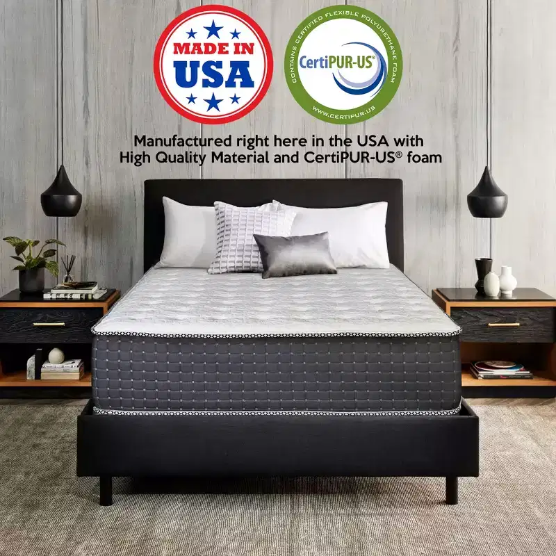 Continental Sleep 14 Ultra Soft Pocket Coil Hybrid Mattress,