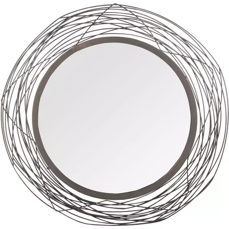 Nixie Mirror - 20.8 x 20.8 - MRR1026 - Black - Safavieh