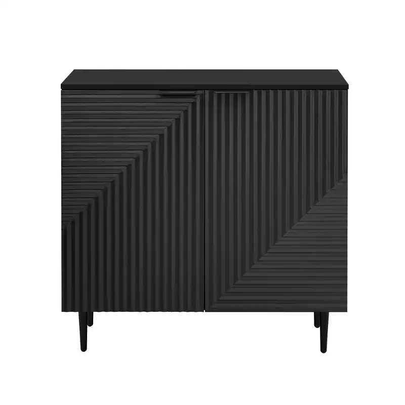 Modern 2 Door Storage Cabinet with Adjustable Shelves