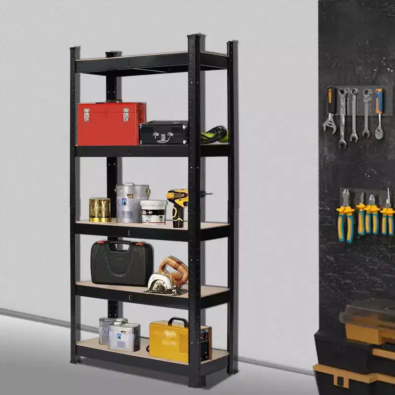 Heavy Duty Steel Storage Rack, Multi-Tier Shelving Unit for Garage & Warehouse