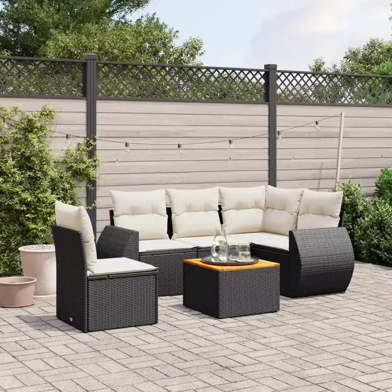 vidaXL Garden Sofa Set with Cushions in Various Colors